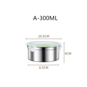 304 Stainless Steel Fresh-keeping Food Storage Box Sealed