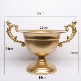 Retro Iron Art Flower Ware FrenchDecoration Vase For Wedding Banquet Table